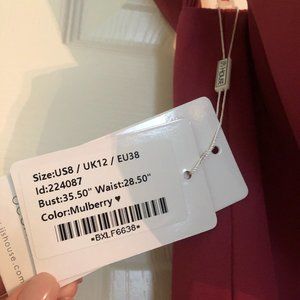 Bridesmaid Dress SIZE 8 MULBERRY JJs house NWT